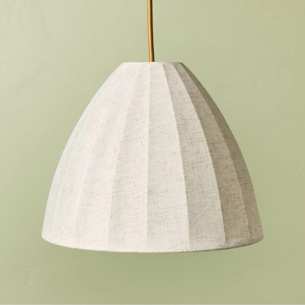 Nwt Wood Trumpeted Pendant Light (multiple available)